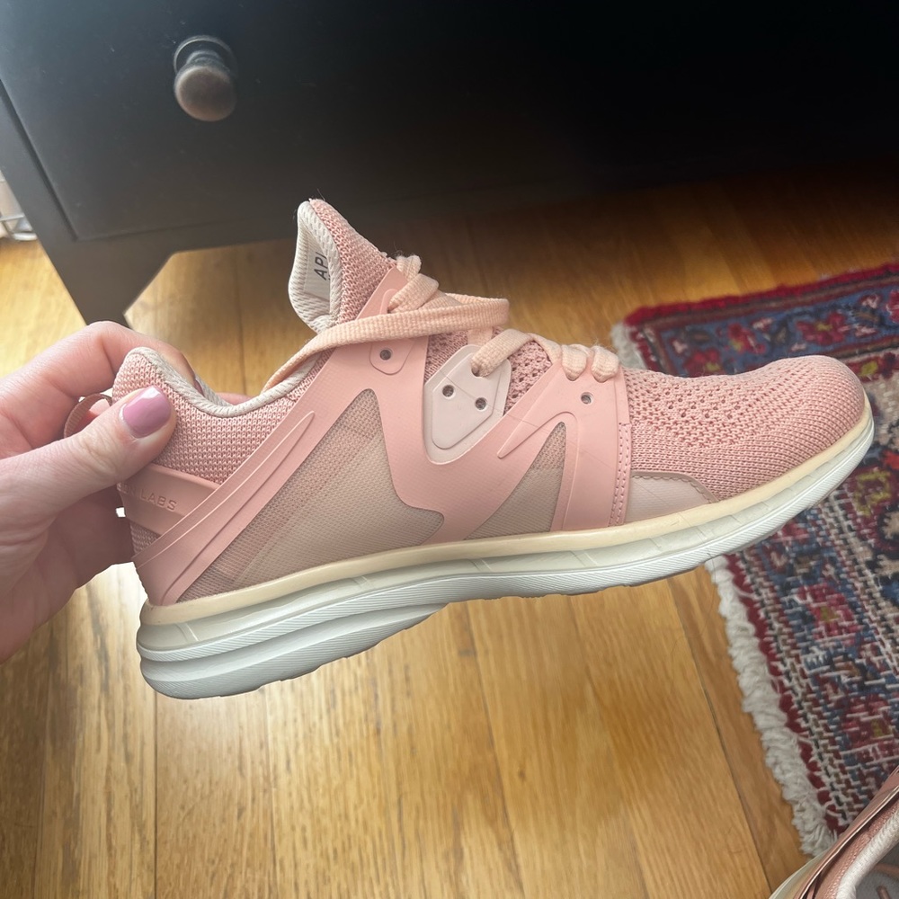 APL Running Shoes. Light Pink, size 8.